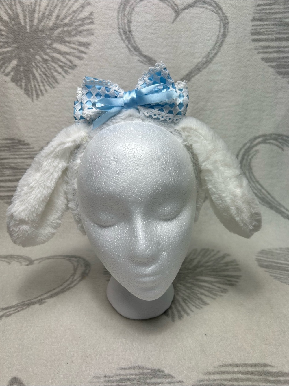 Cinnamon roll bow headband